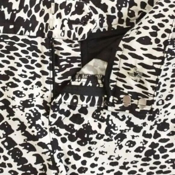 Calvin Klein Black and White Animal Print Shorts - Picture 3 of 9